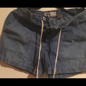 Old Navy Blue Jeans Drawstring Shorts.